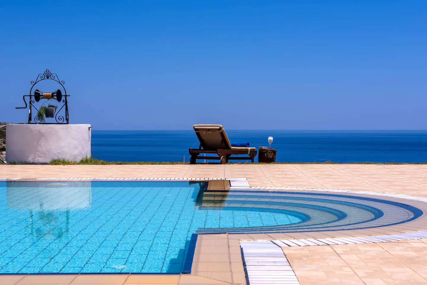 Ladiko Bay Villa Rhodes pool