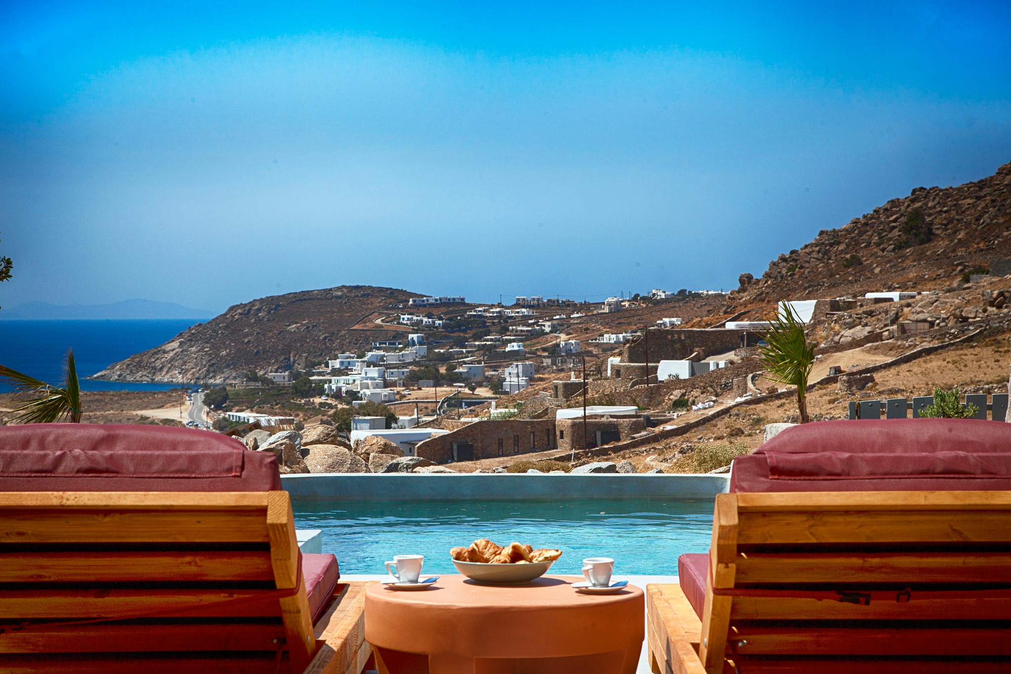 villa linos kalafatis mykonos views