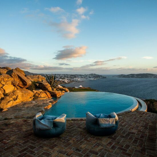 mykonos luxury villas tourlos pool