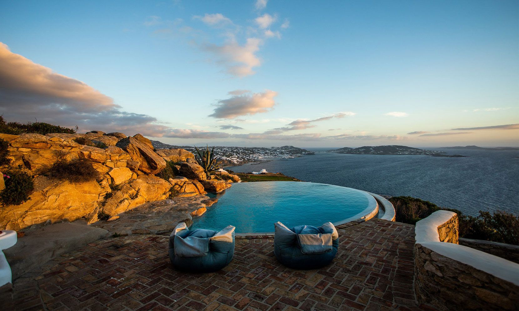 mykonos luxury villas tourlos pool