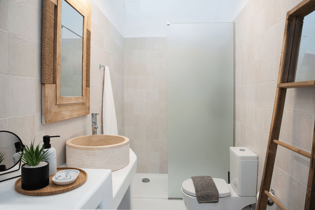 bathroom mykonos port villa