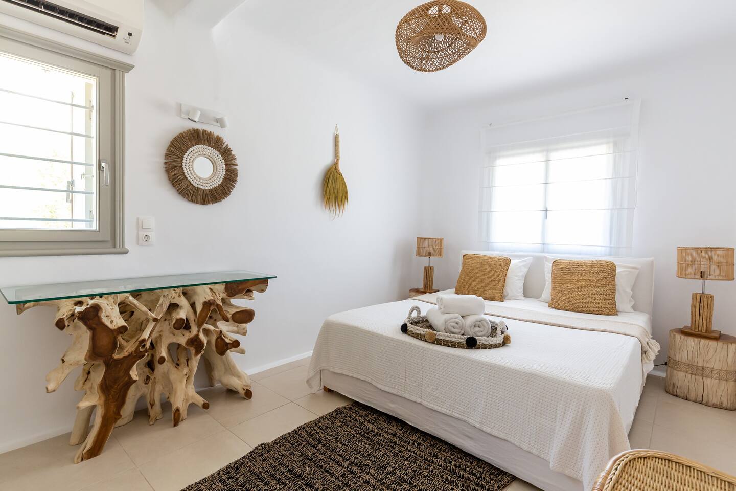 paranga villas mykonos double bedroom