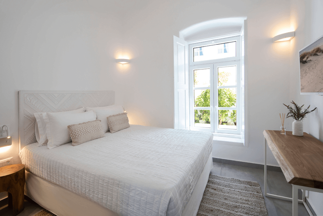 mykonos port villa bedroom