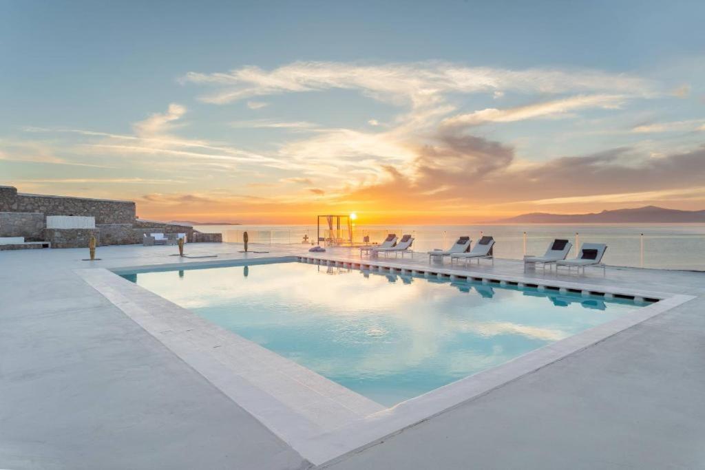 sunset view mykonos villas