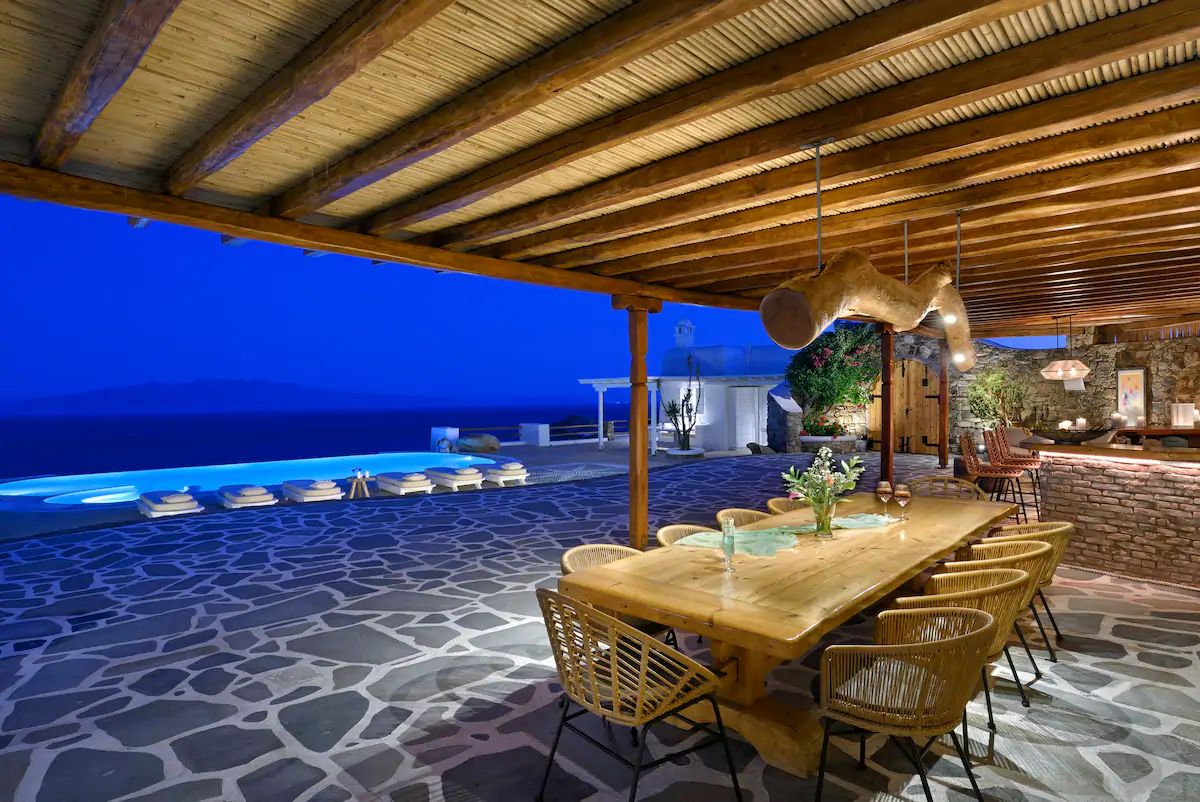 mykonos villas kalafatis beach