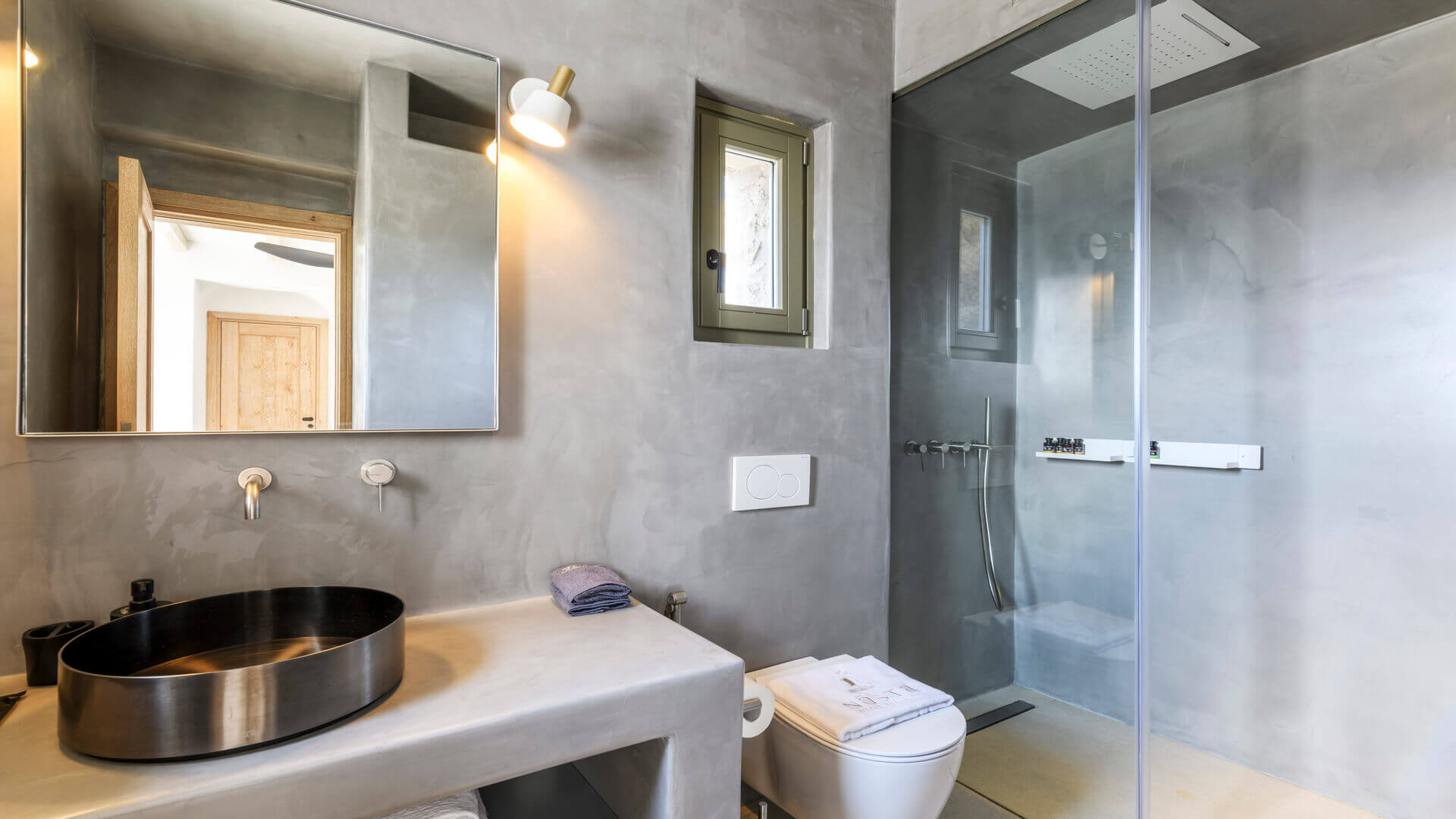 panormos grand villa shower room