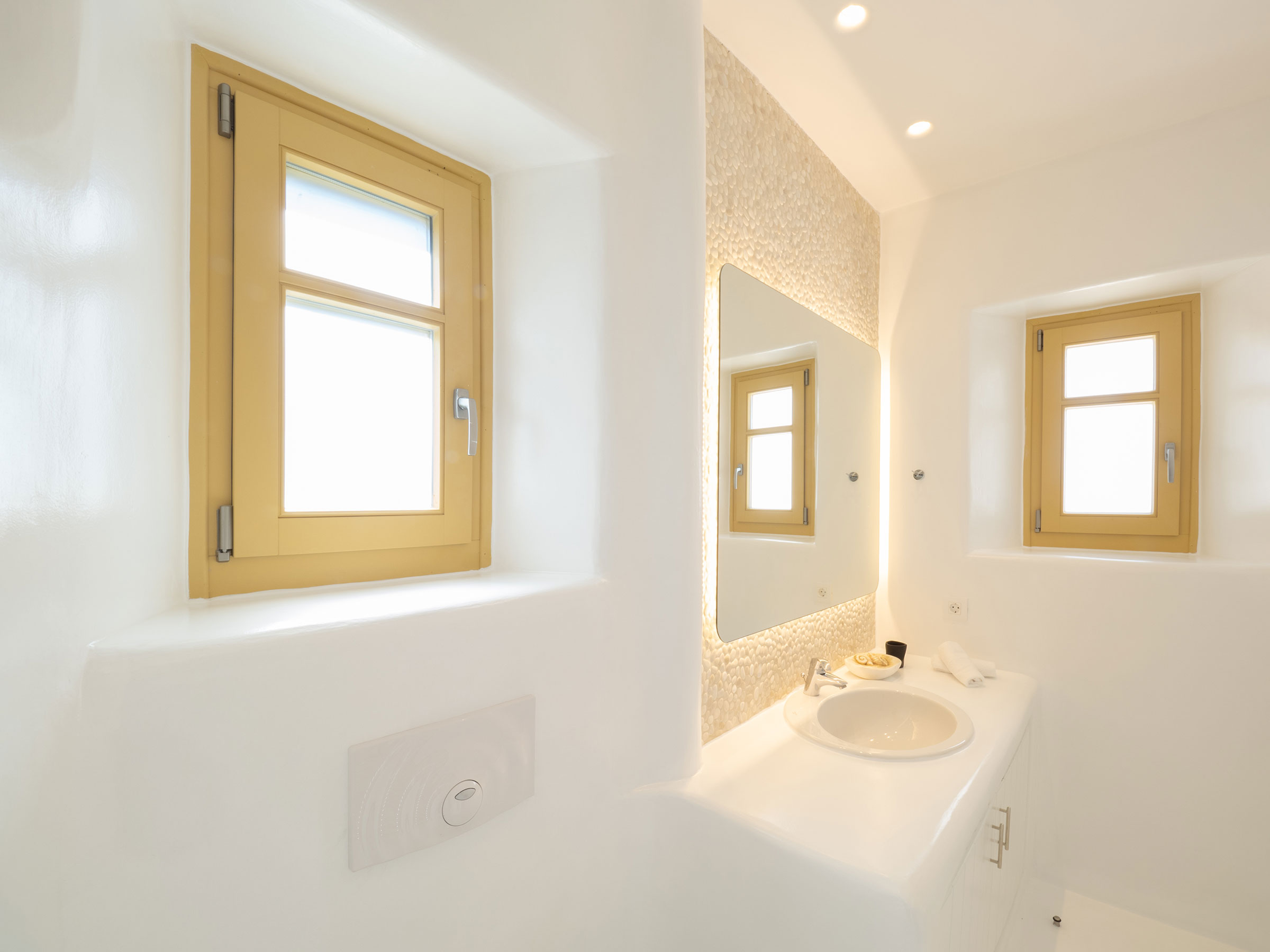 psarou houses mykonos bathrooms