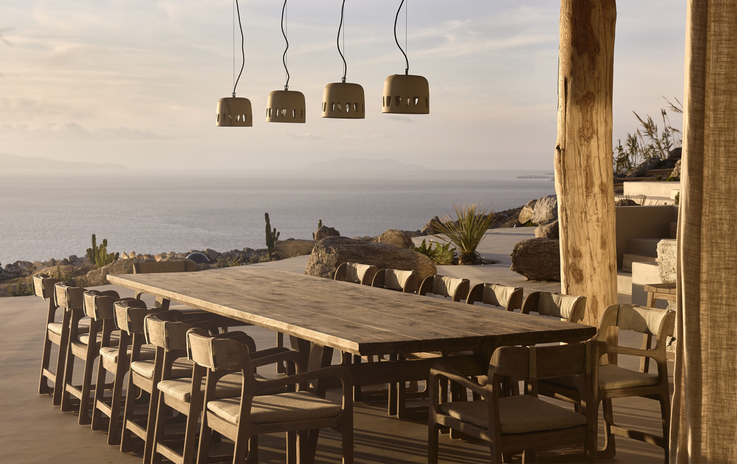 luxury villa paradisia mykonos sundown