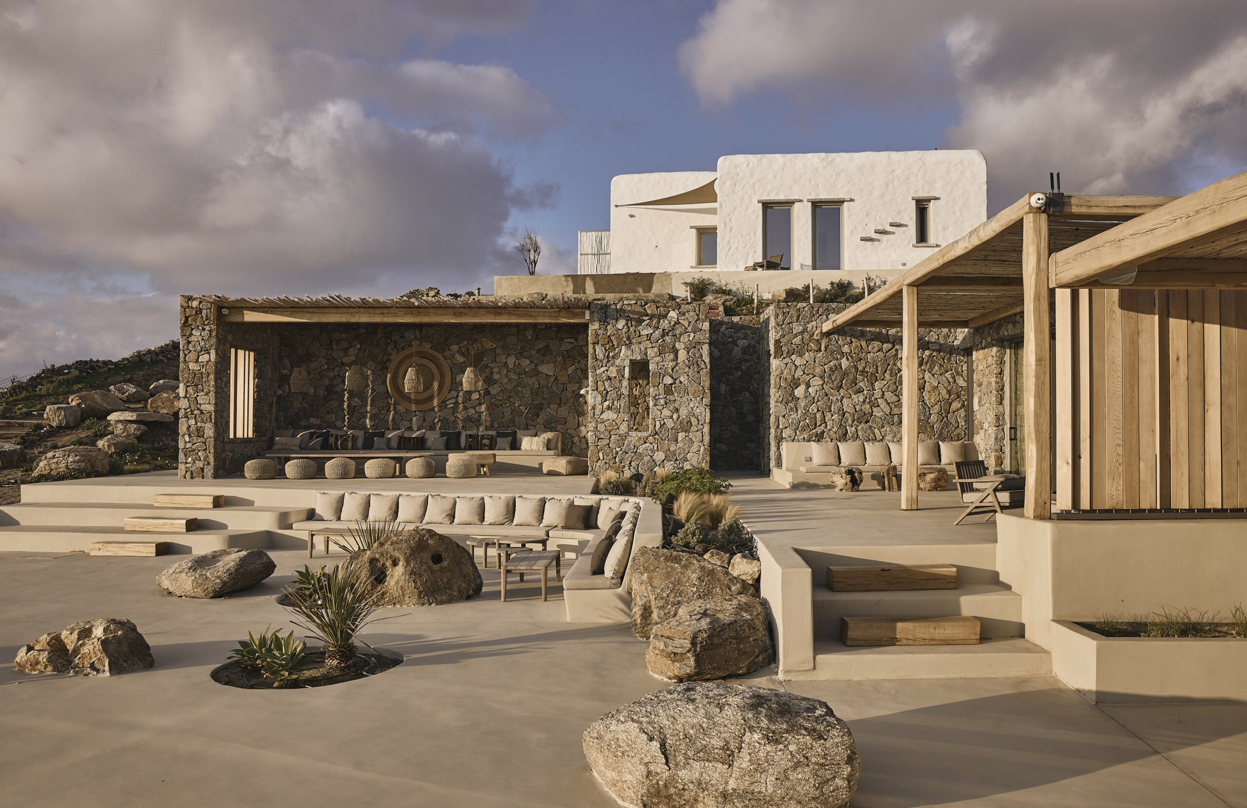 luxury villa paradisia mykonos terrace