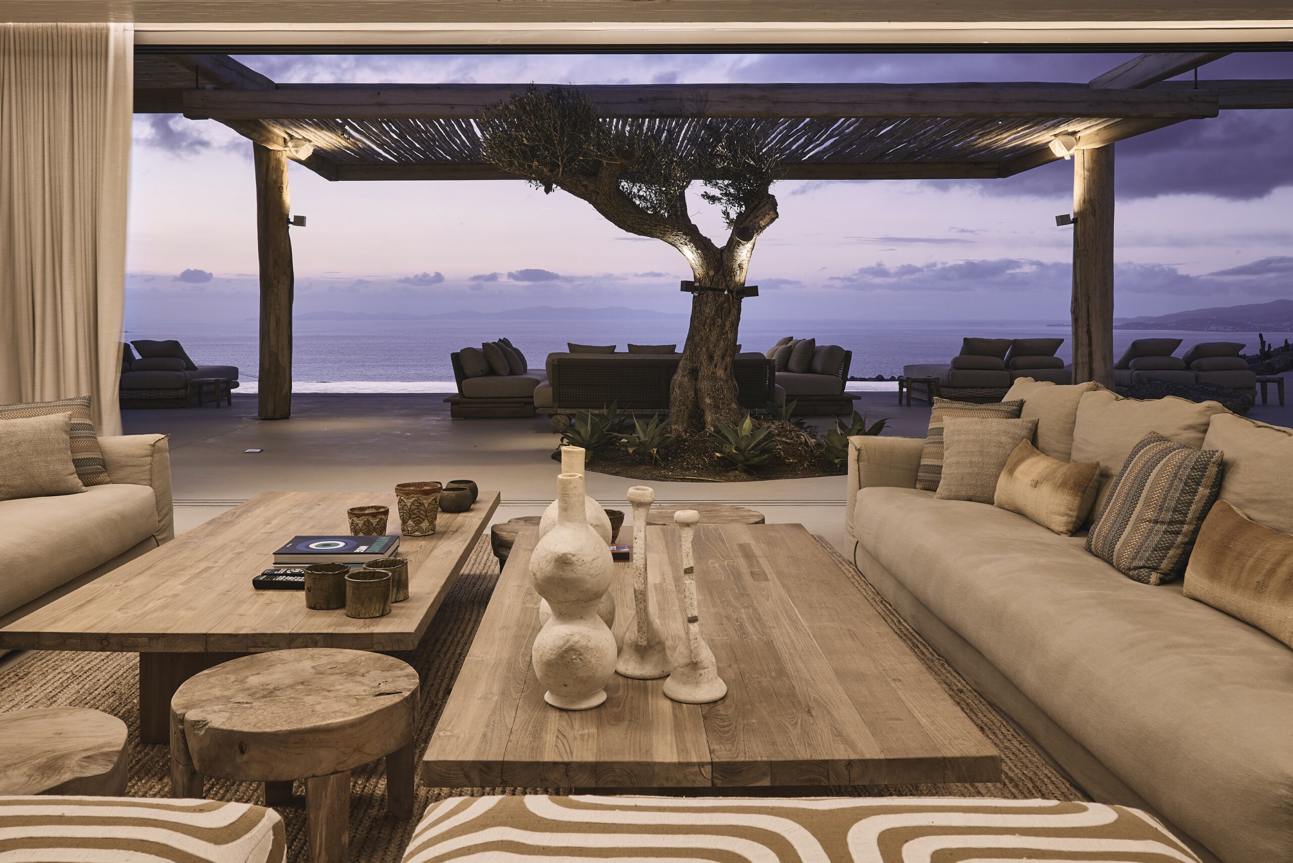 luxury villa paradisia mykonos interior