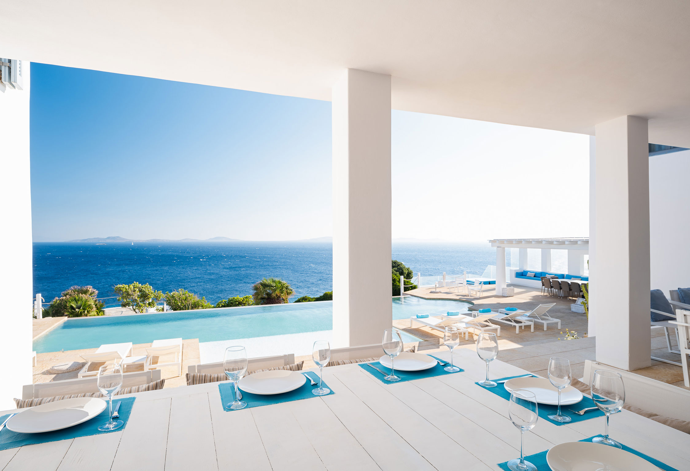 stefanos sunset villa views