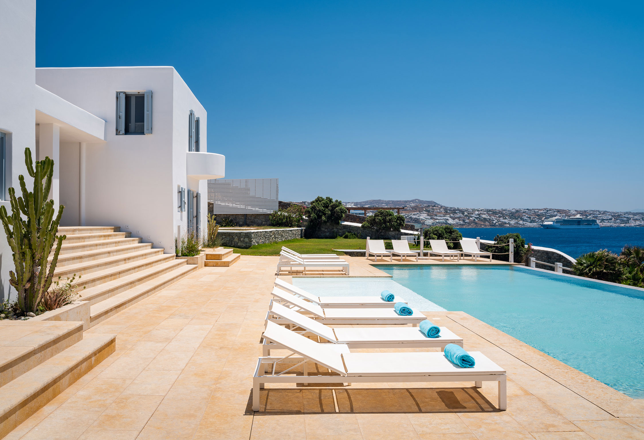 stefanos sunset villa mykonos pool