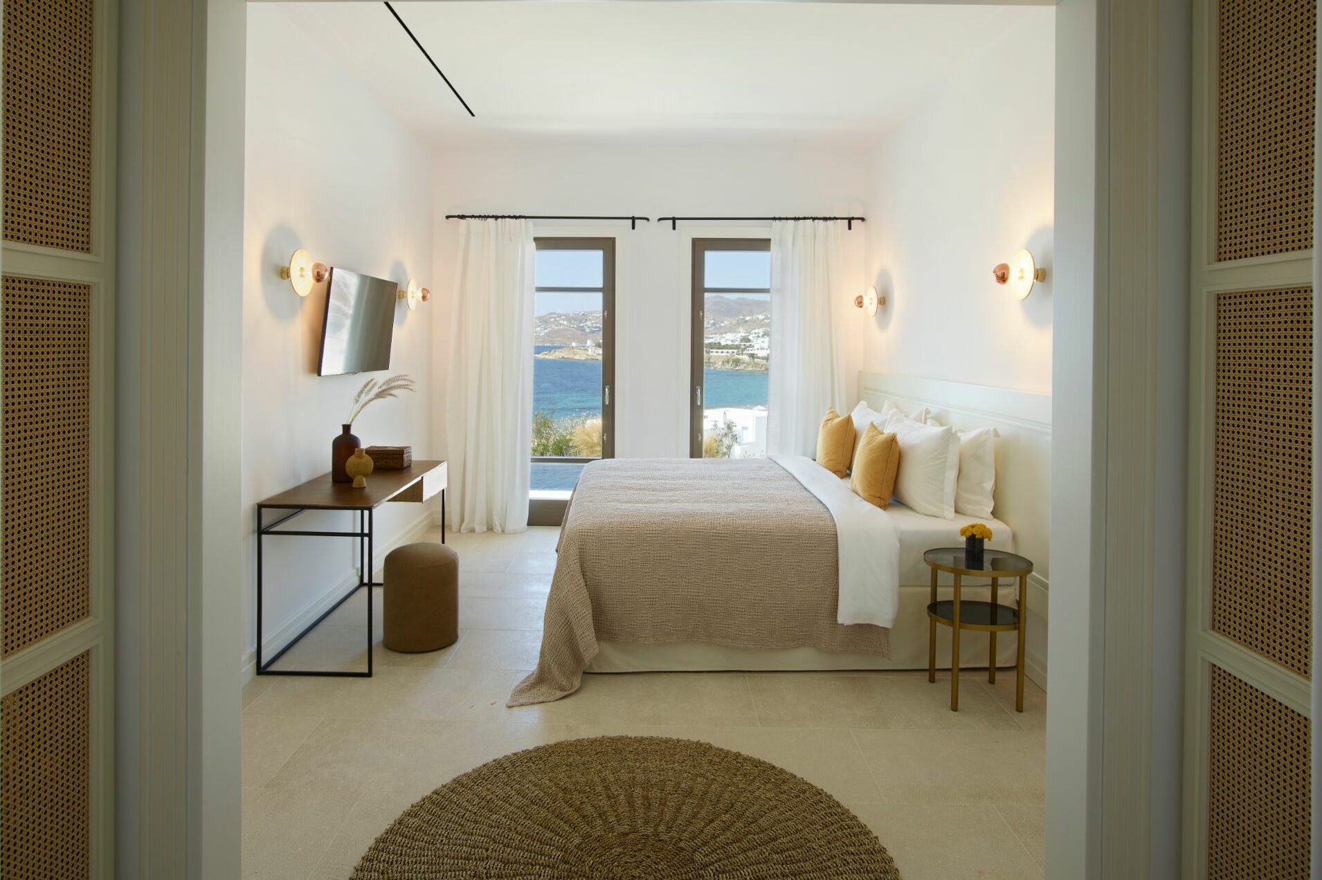 megali ammos boutique villas bedrooms