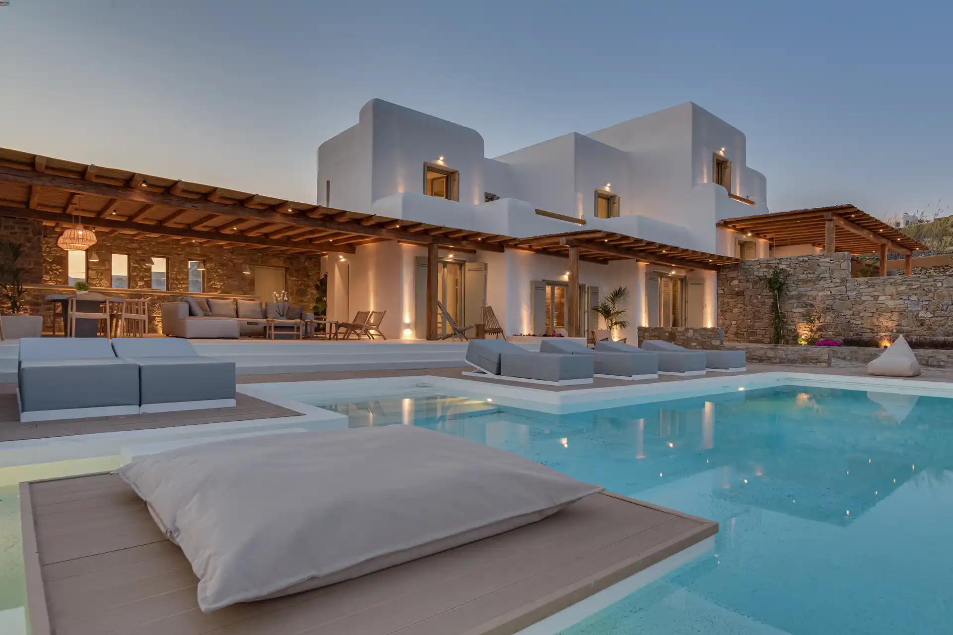 mykonos villas for large groups