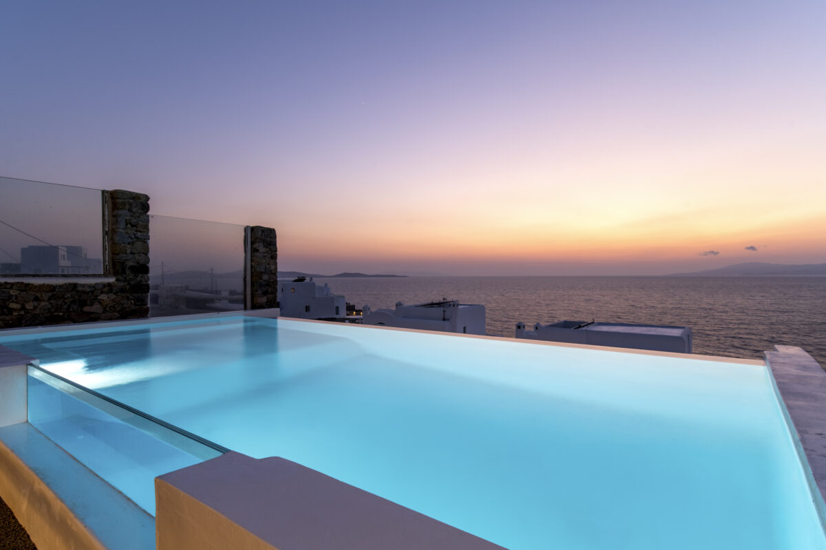 mykonos villas infinity pools