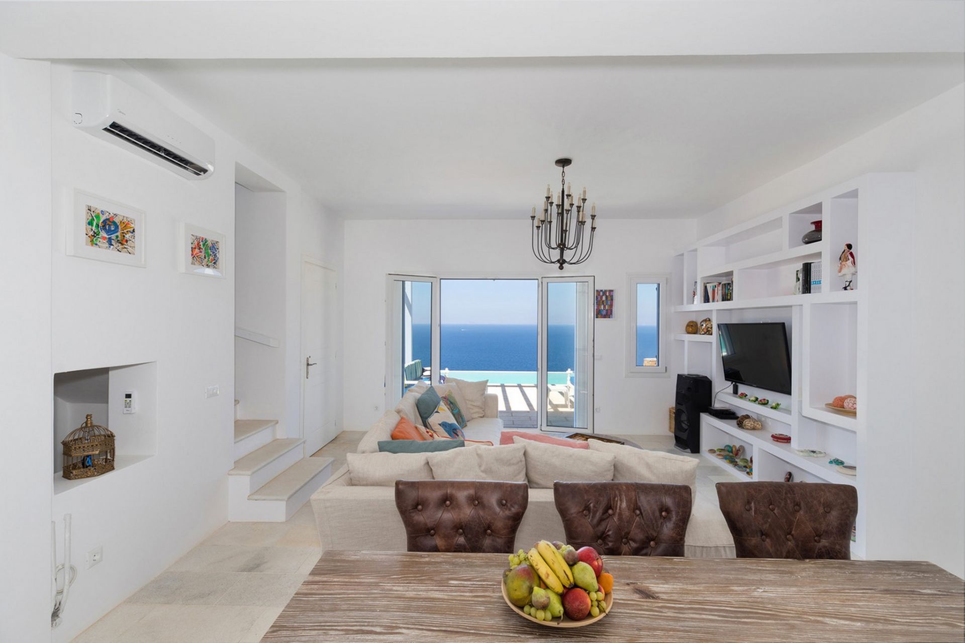 syros blue villa lounge