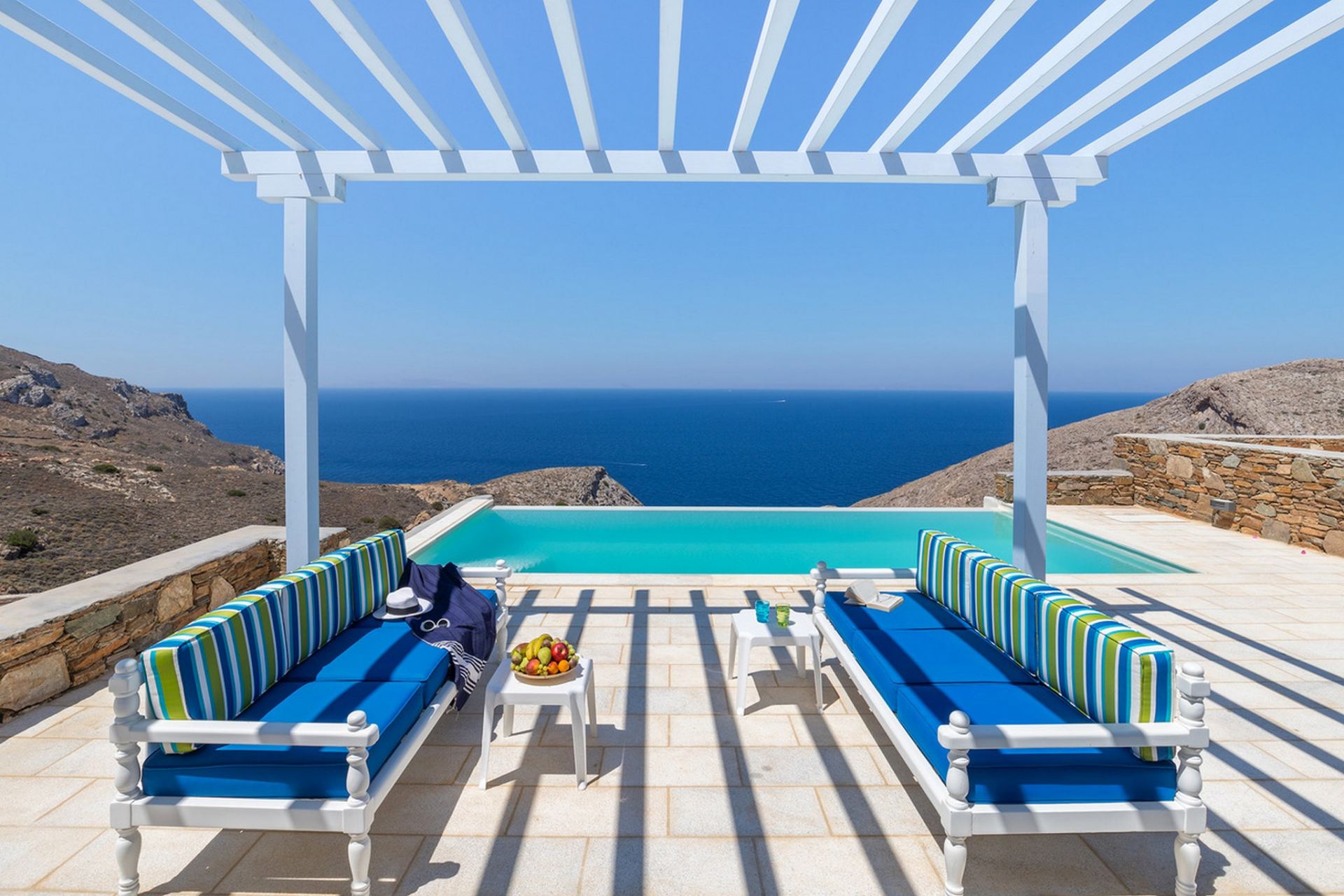 syros blue villa sea views