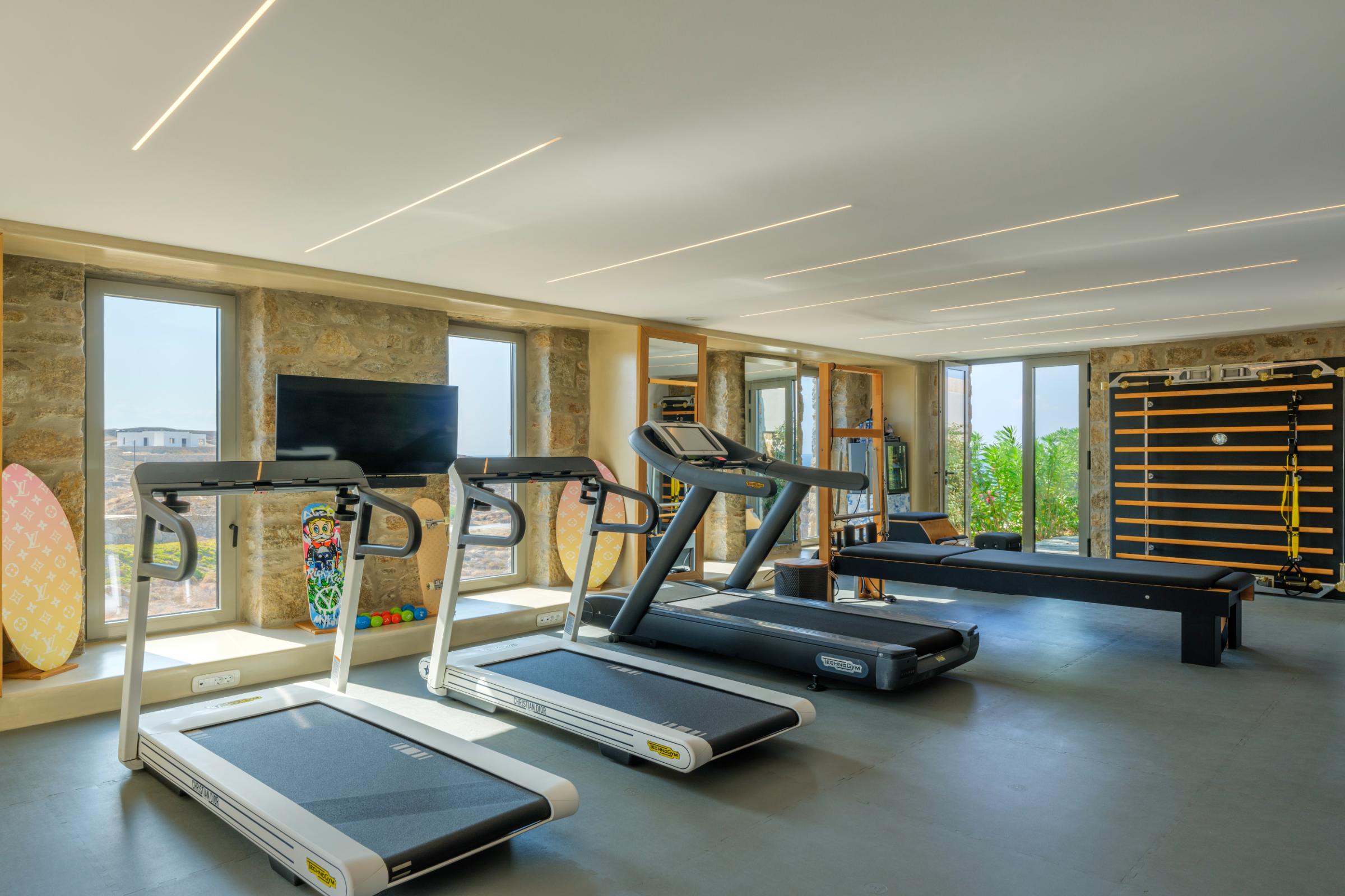 Beach Villa Houlakia mykonos gym