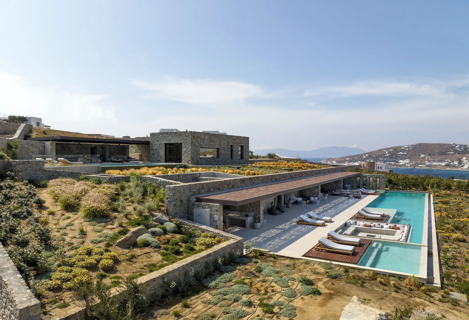 Aleomandra Retreat Mykonos airial views