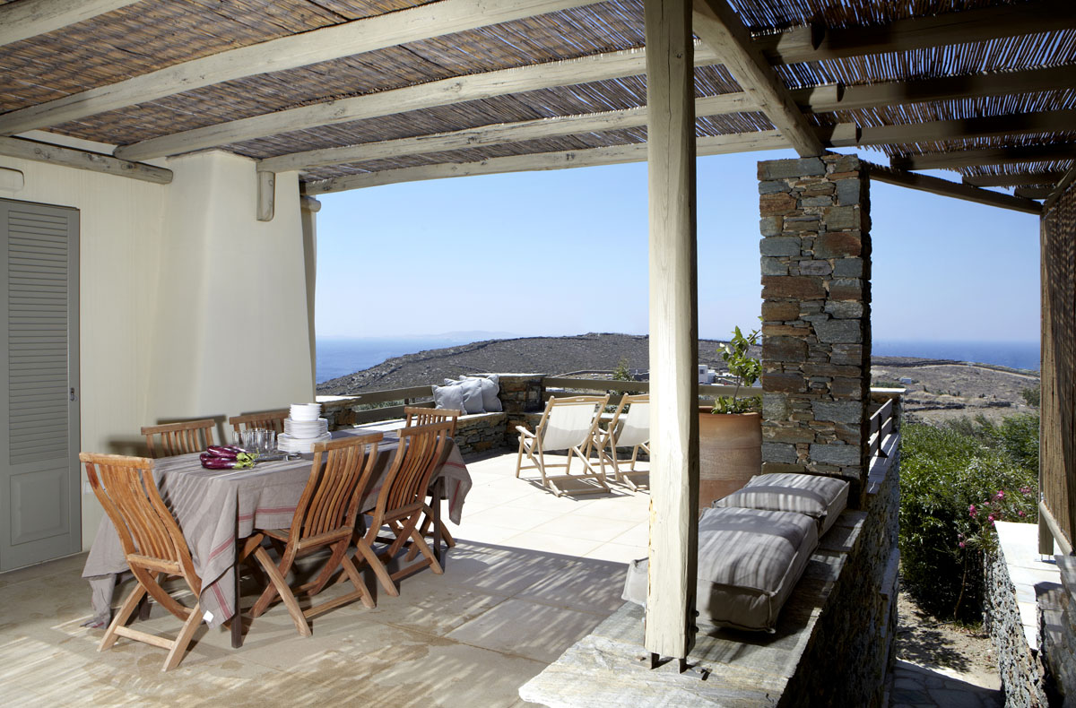 tinos private estate views