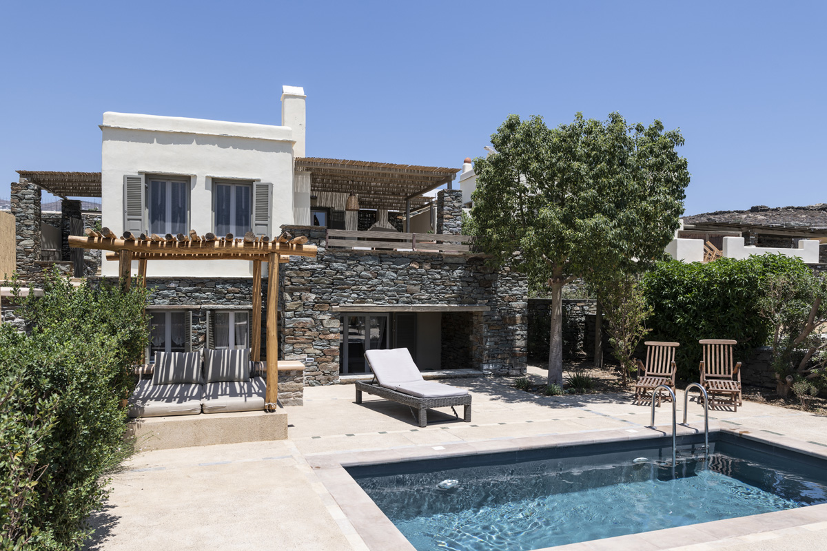 tinos villas private pools