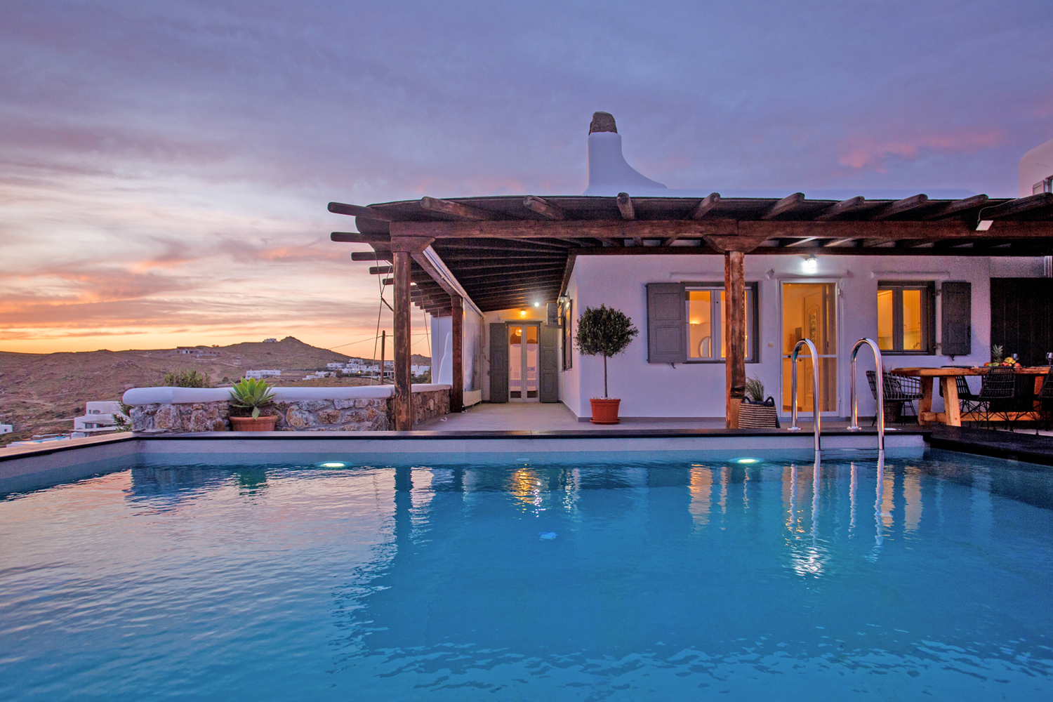 kalo livadi View villas pool