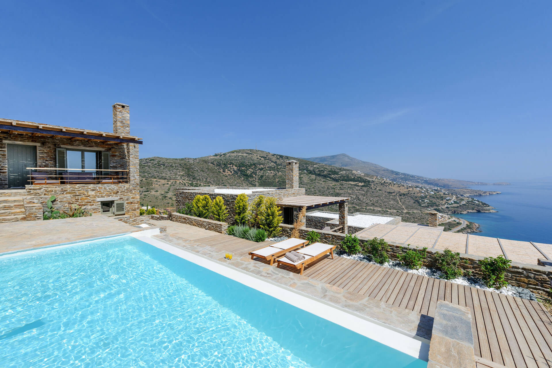 andros villas greece