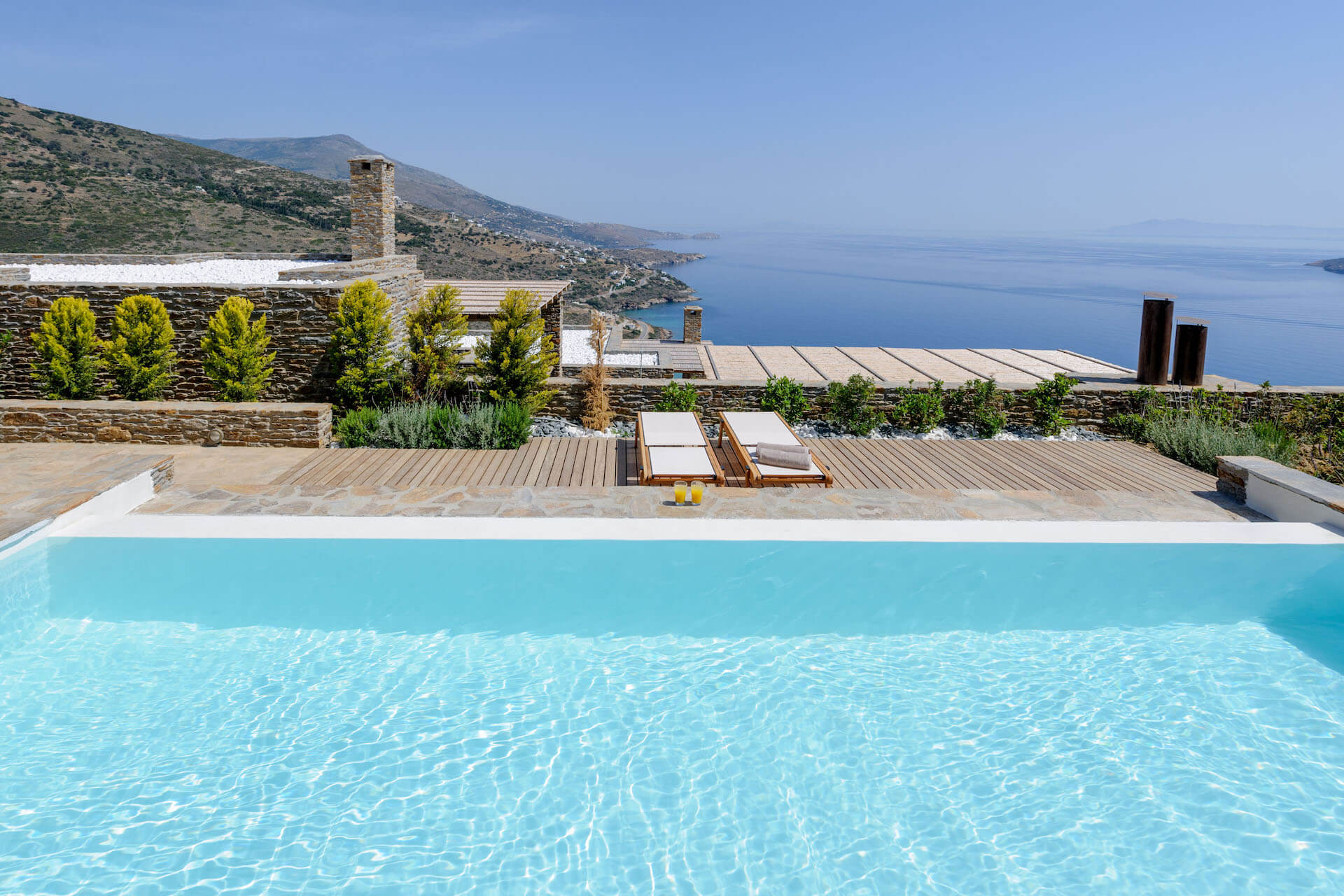 pools kypri villas andros