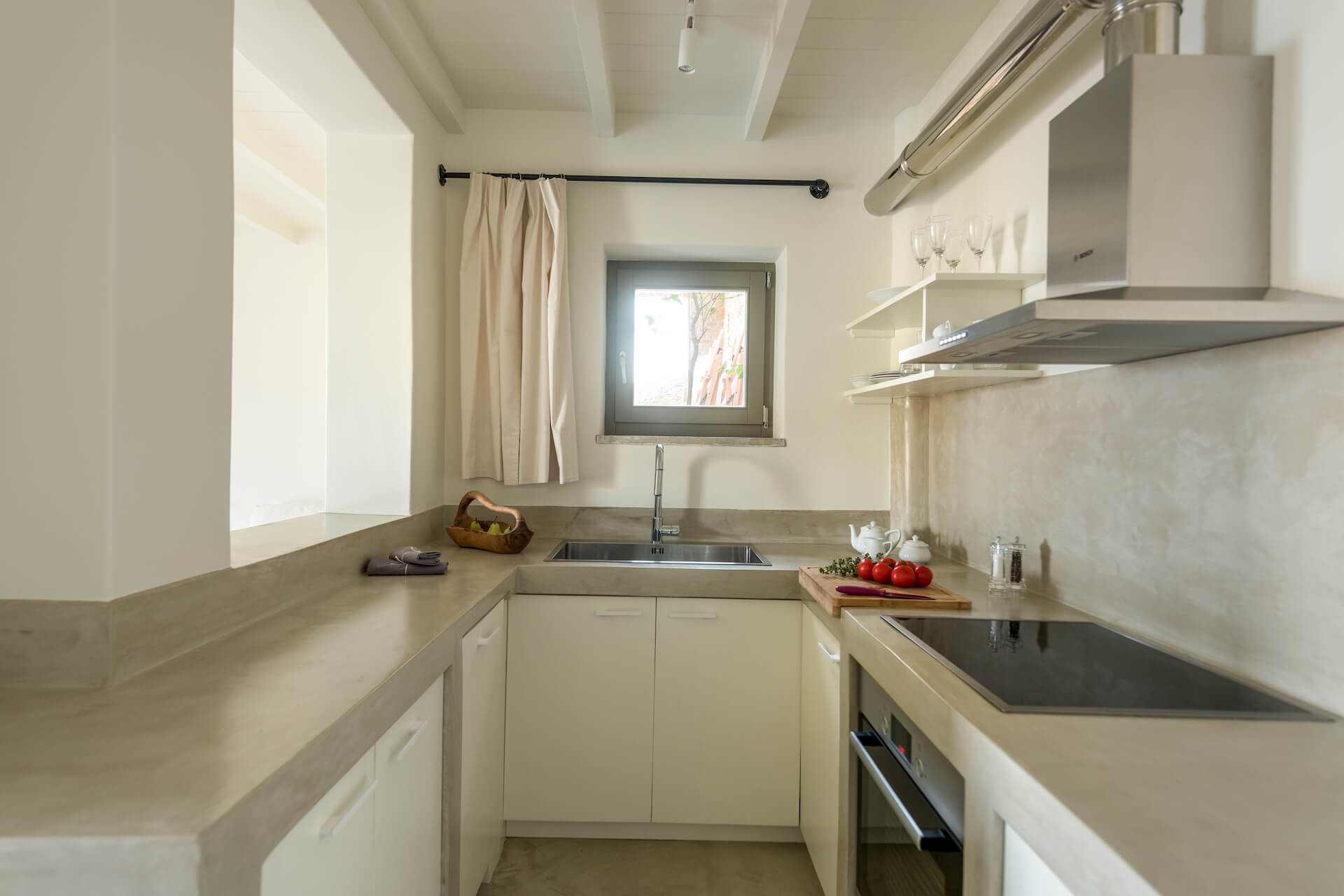 kypri villas andros kitchens