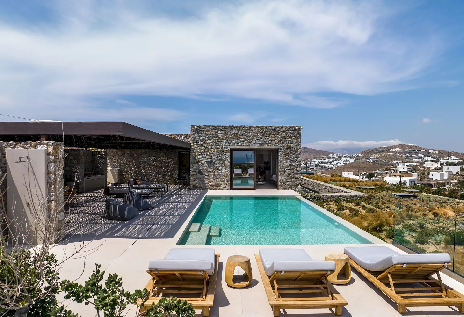 Aleomandra Retreat Mykonos pool terrace