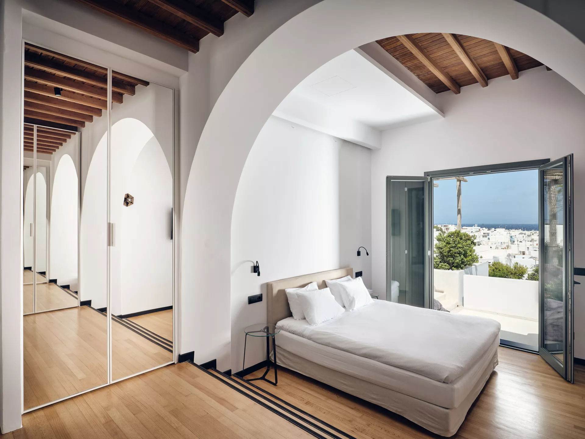 chora boutique villa bedroom