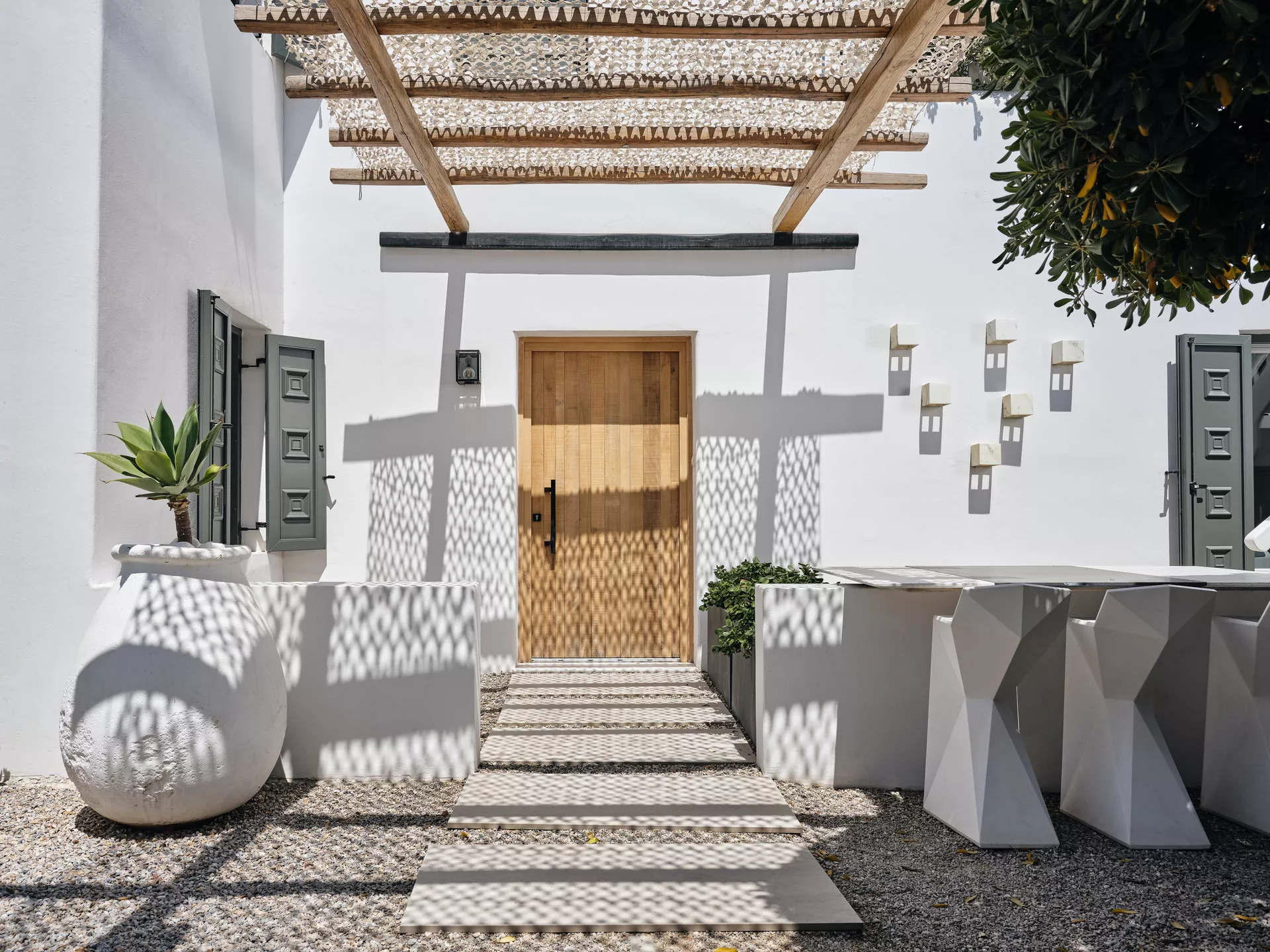 chora boutique villa entrance