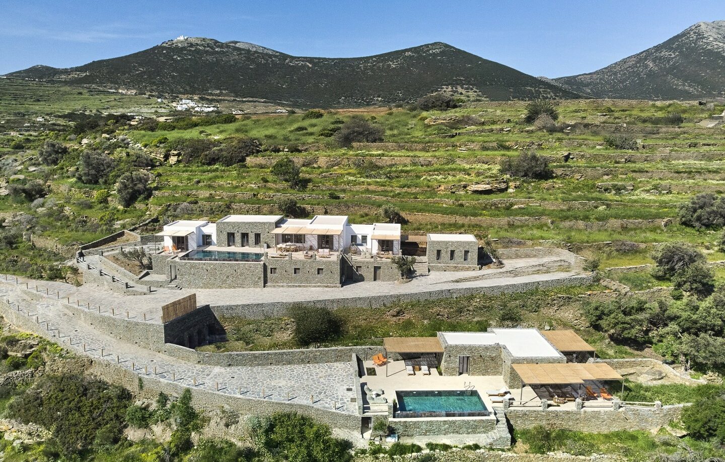 Sifnos villa private pools