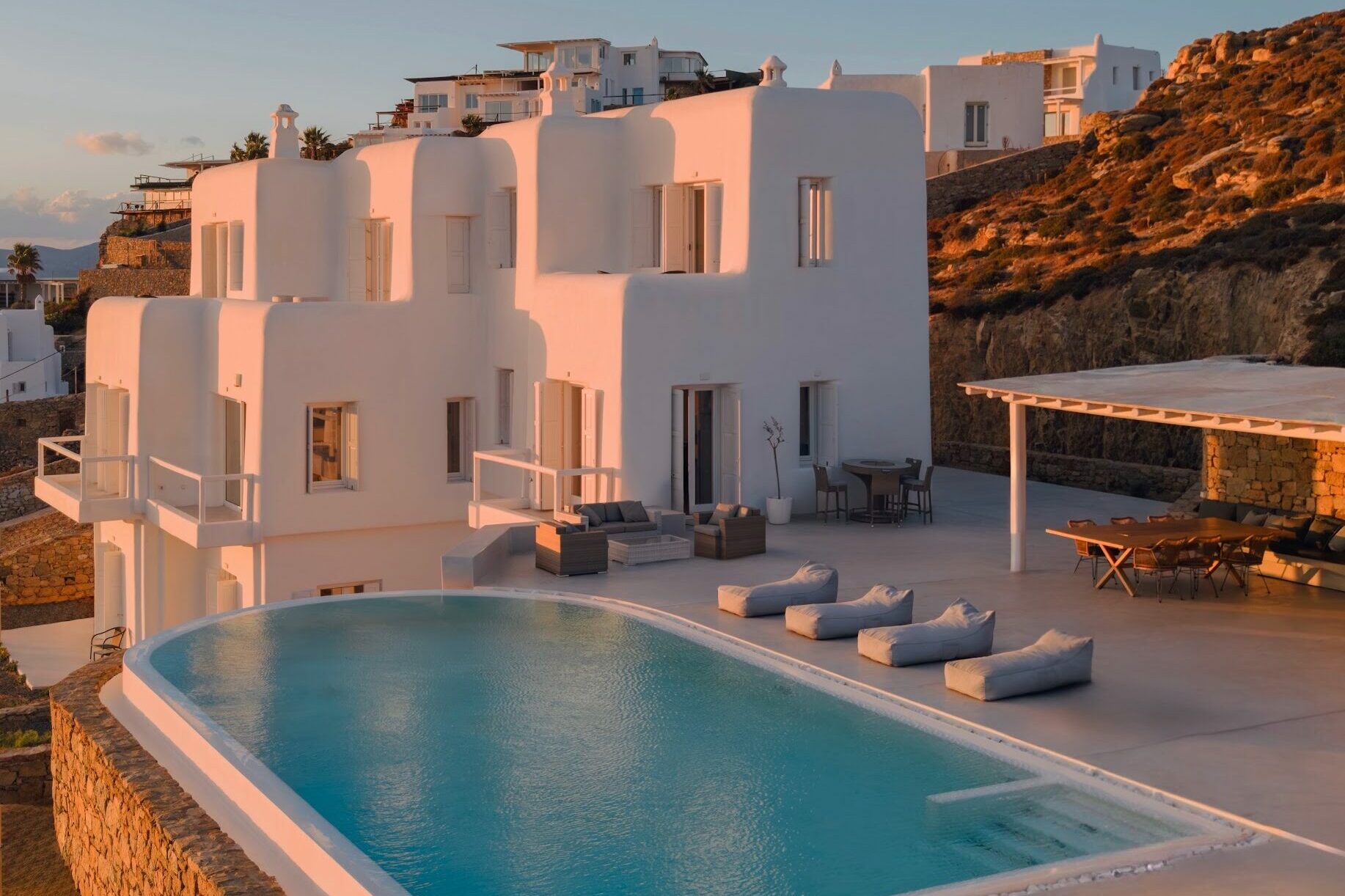mykonos villa 8 bedrooms
