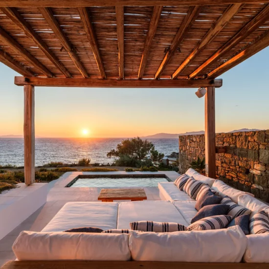 mykonos luxury villas Ornos