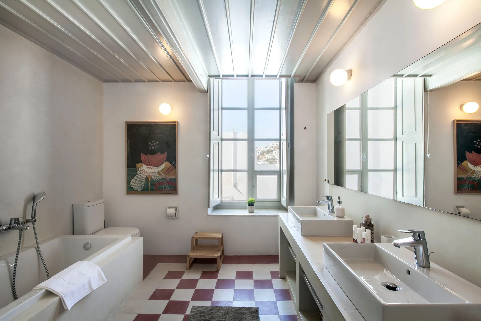 residence mykonos town villa lounge
