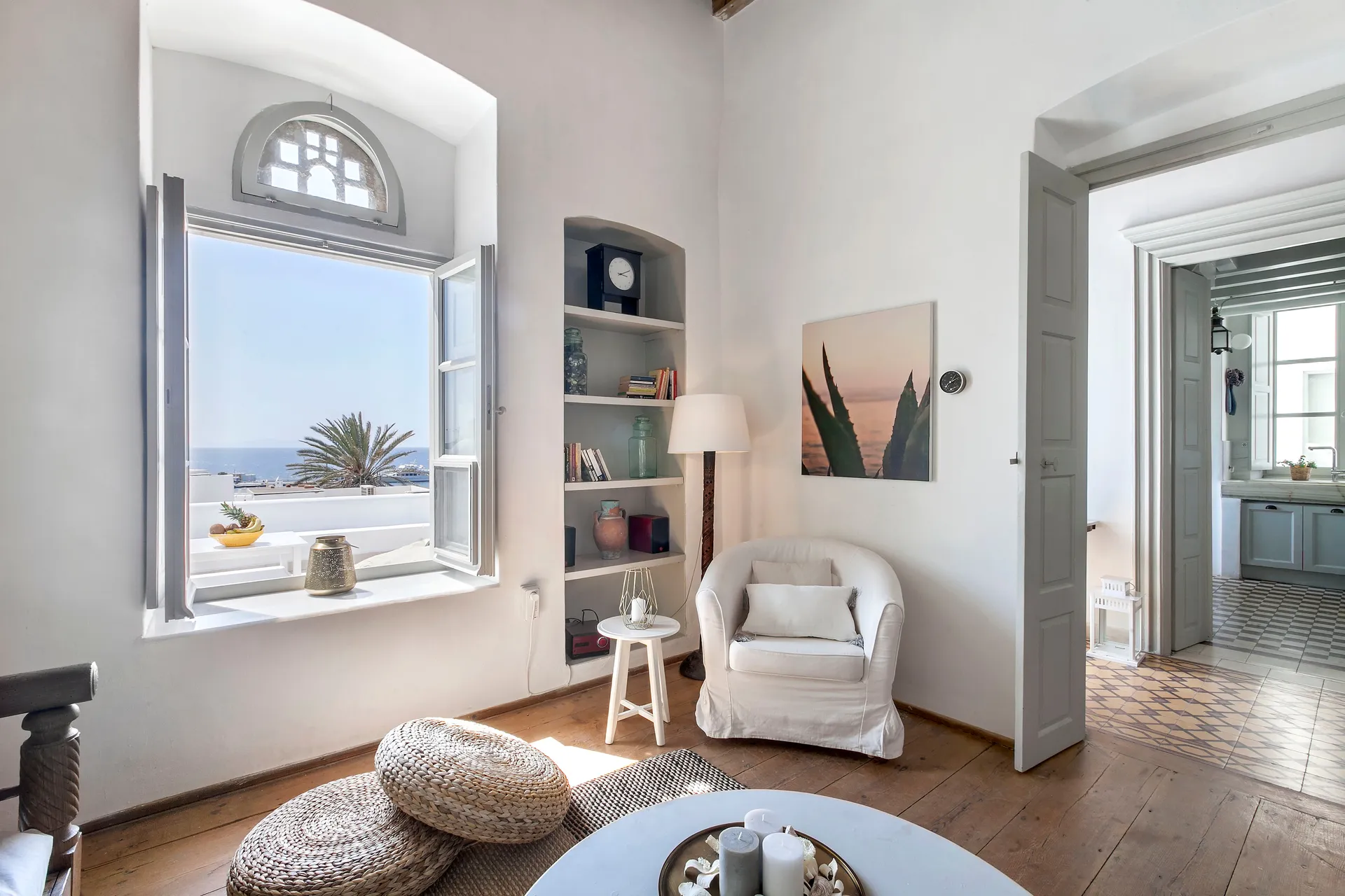 residence mykonos town villa interior